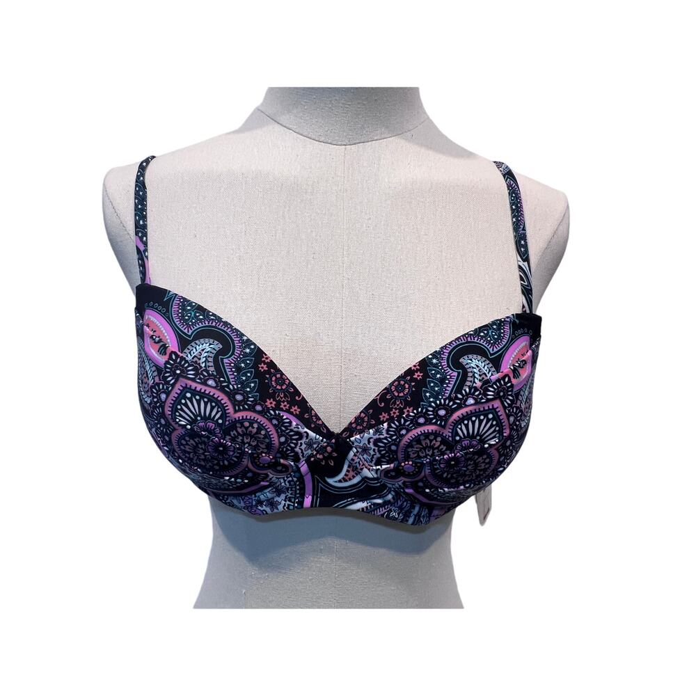 RAISINS JUNIORS SZ SMALL BIKINI SWIM TOP MOONSHADOW PRINTED SILK ROAD MULTI NEW!